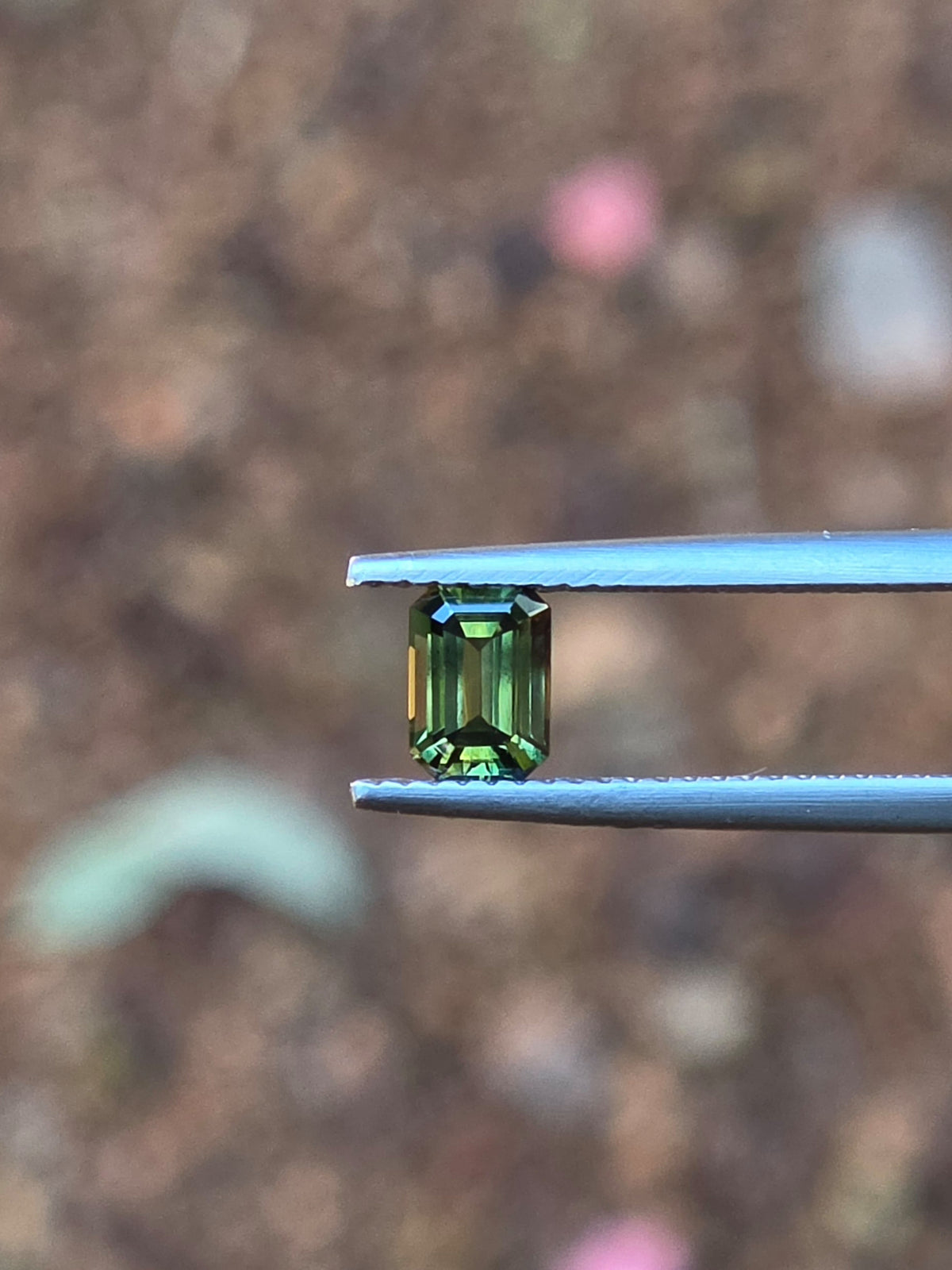 .76ct Emerald Green Parti Sapphire