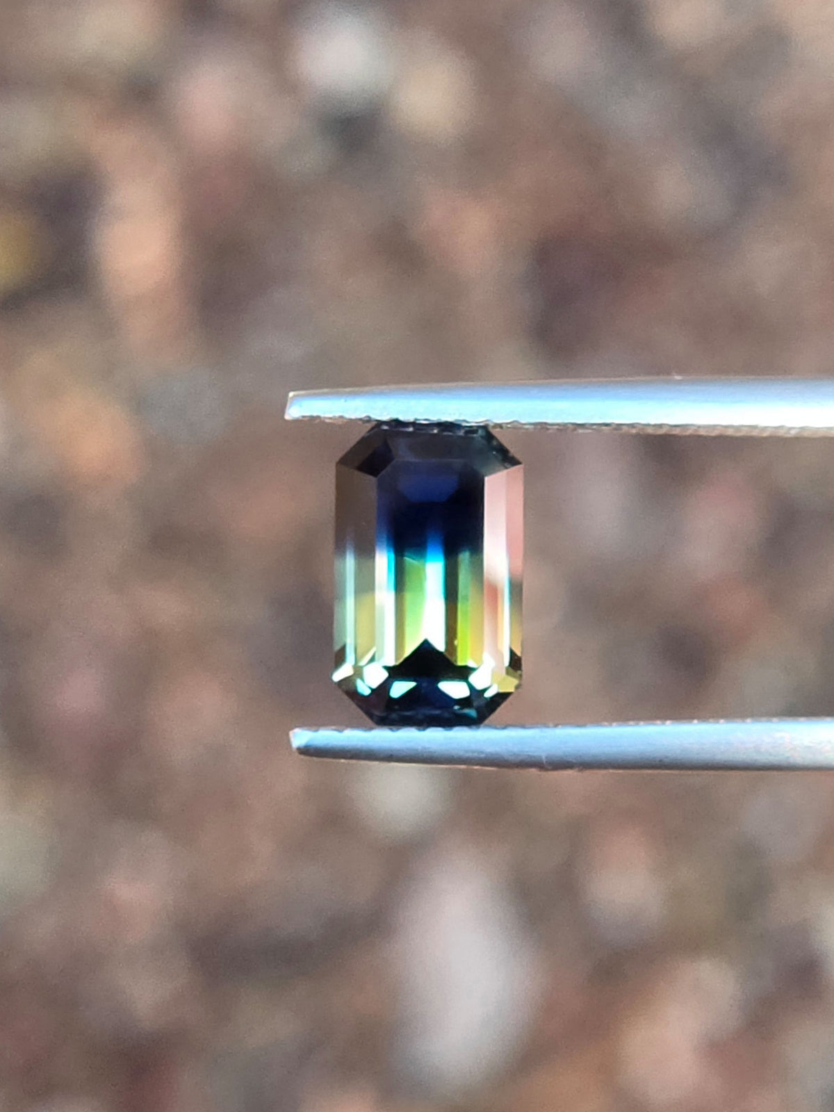 3.40ct Emerald Blue - Yellow Parti Sapphire