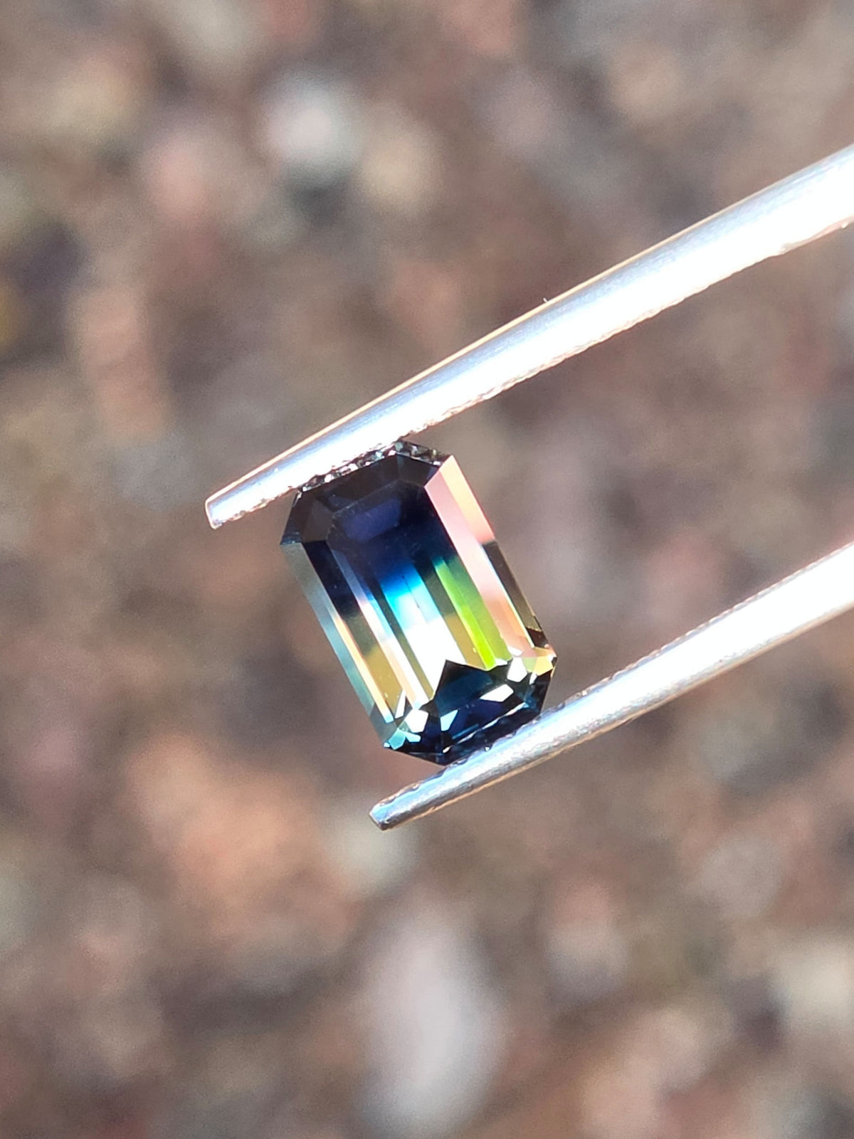 3.40ct Emerald Blue - Yellow Parti Sapphire