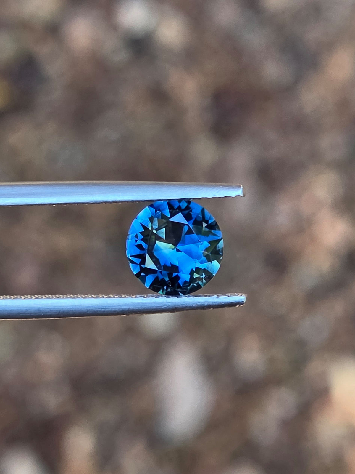 1.86ct Round Blue Parti Sapphire