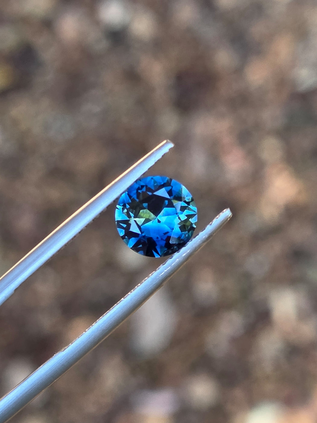 1.86ct Round Blue Parti Sapphire