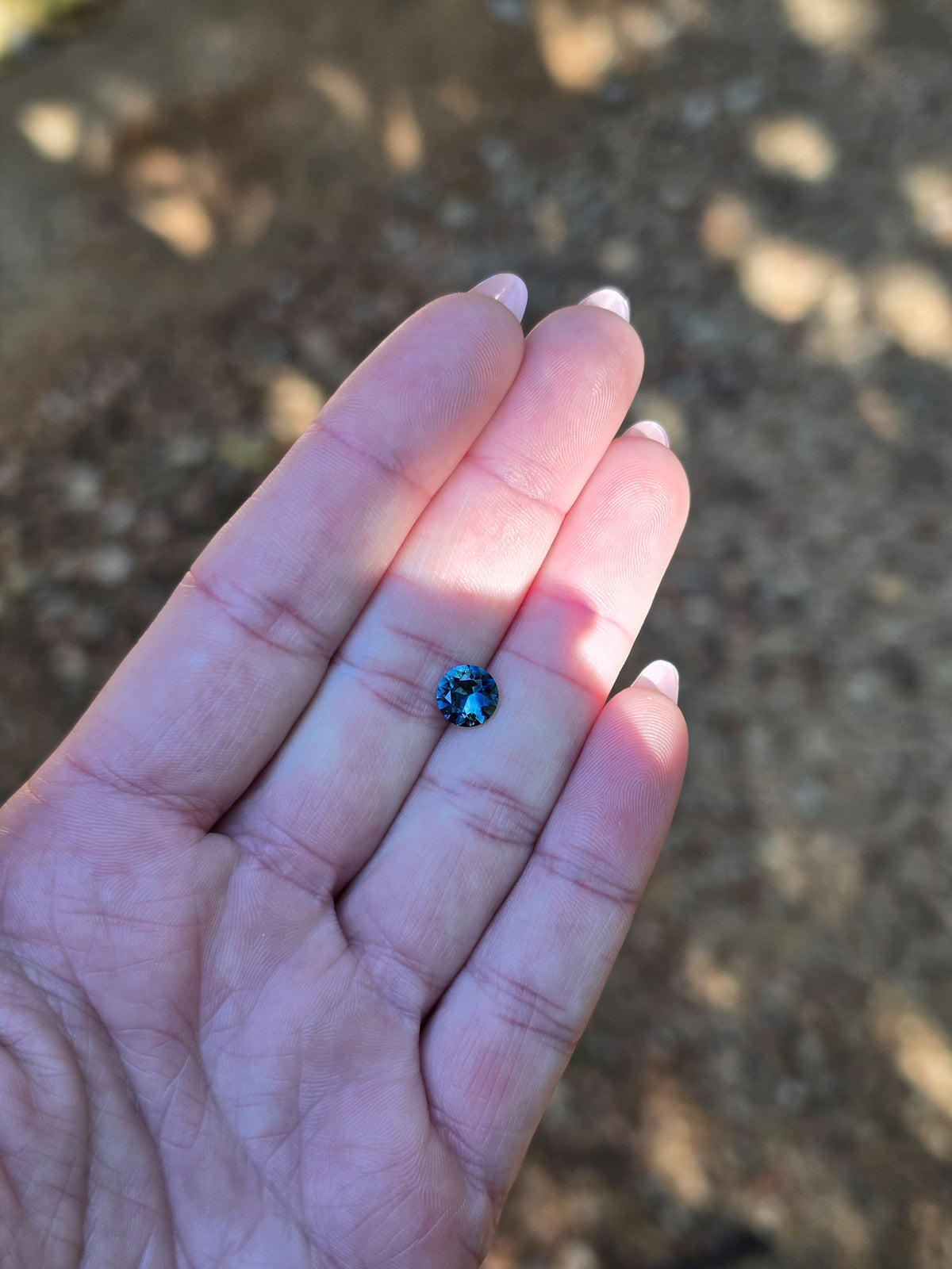 1.86ct Round Blue Parti Sapphire