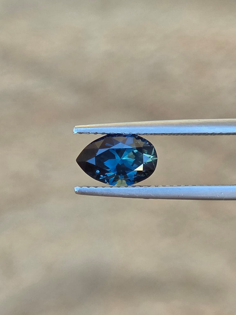 1.92ct Pear Blue Parti Sapphire