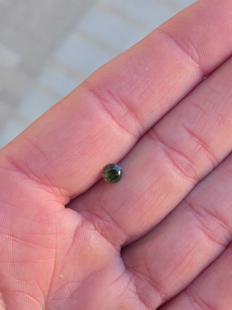 .60ct Round Green Sapphire