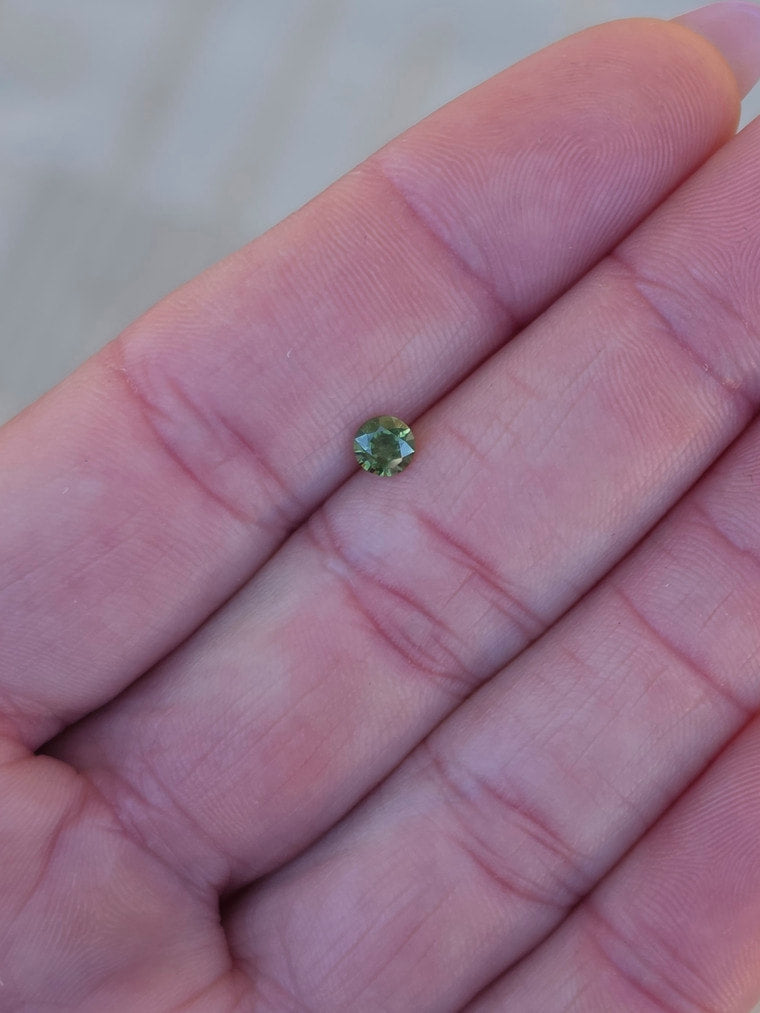 .40ct Round Green Sapphire