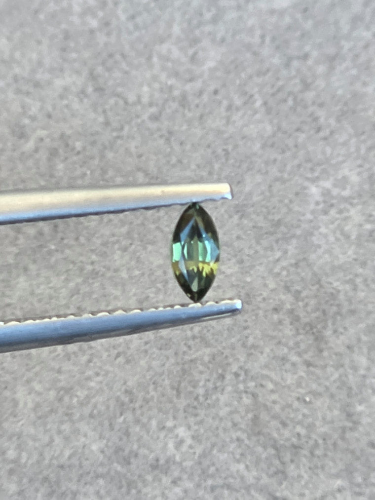 .21ct Marquise Green Parti Sapphire