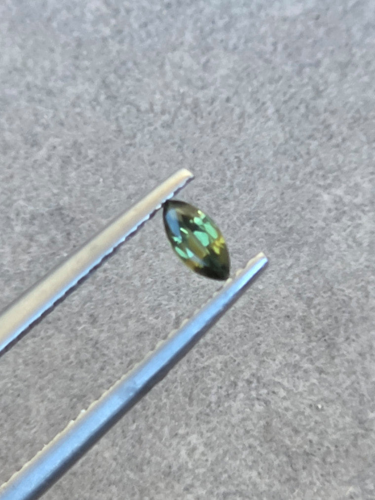 .21ct Marquise Green Parti Sapphire