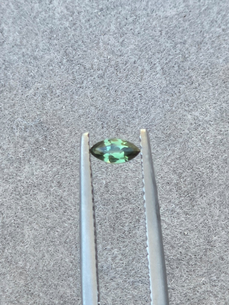 .21ct Marquise Green Parti Sapphire