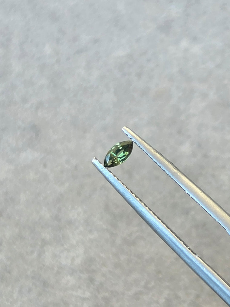 .21ct Marquise Green Parti Sapphire