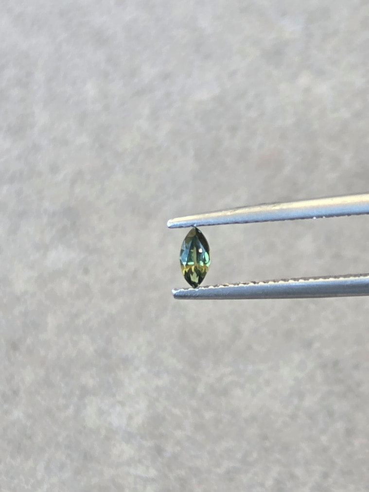 .21ct Marquise Green Parti Sapphire