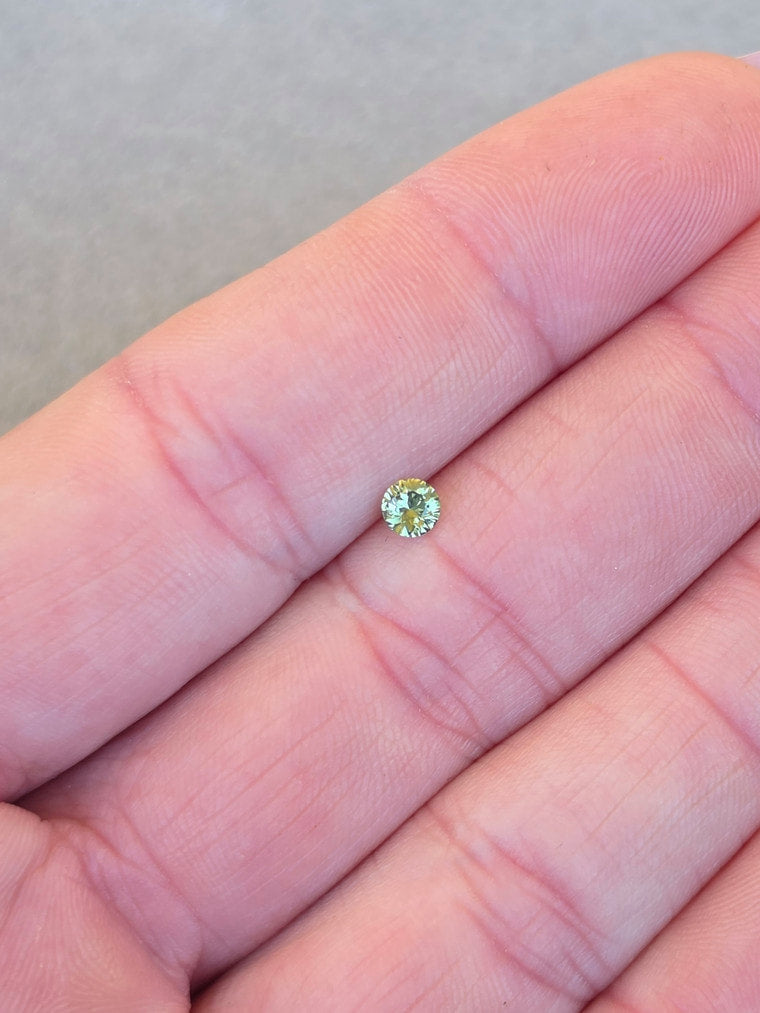 .21ct Round Green Sapphire