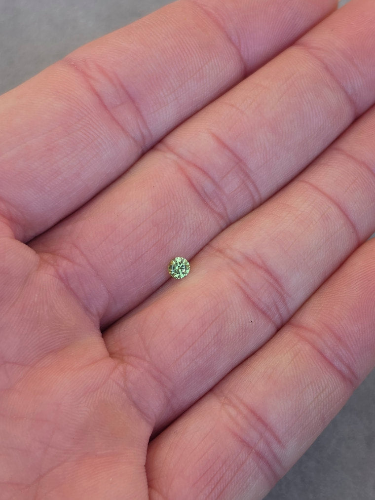 .17ct Round Green Sapphire