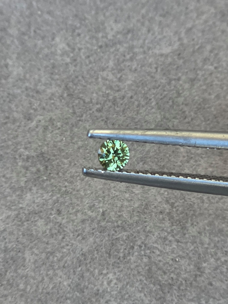 .17ct Round Green Sapphire