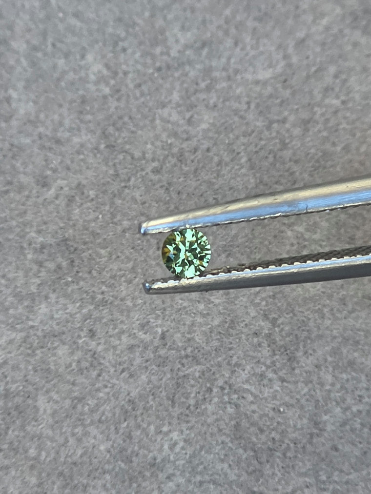 .17ct Round Green Sapphire