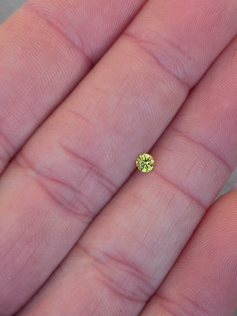 .14ct Round Yellow Sapphire