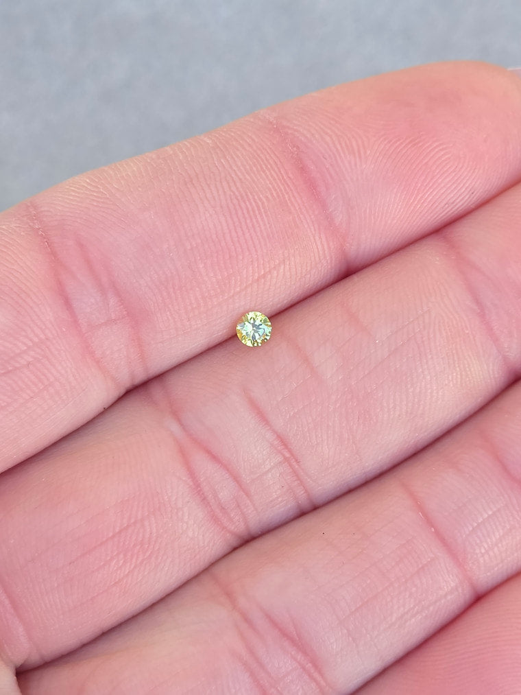 .13ct Round Yellow Sapphire