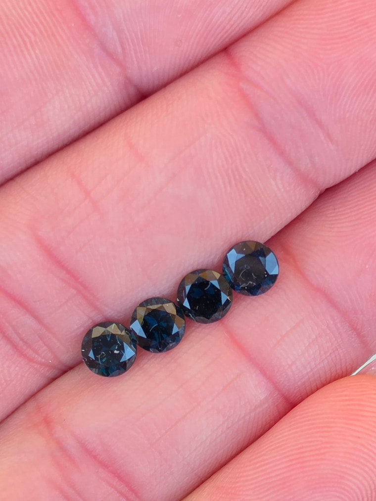 Set of 5 Round Sapphires