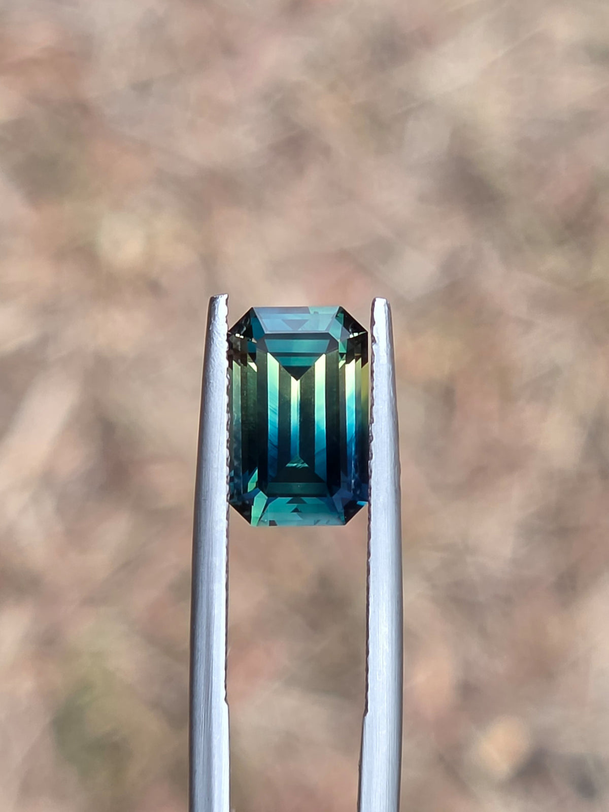 3.60ct Emerald Blue - Yellow Parti Sapphire