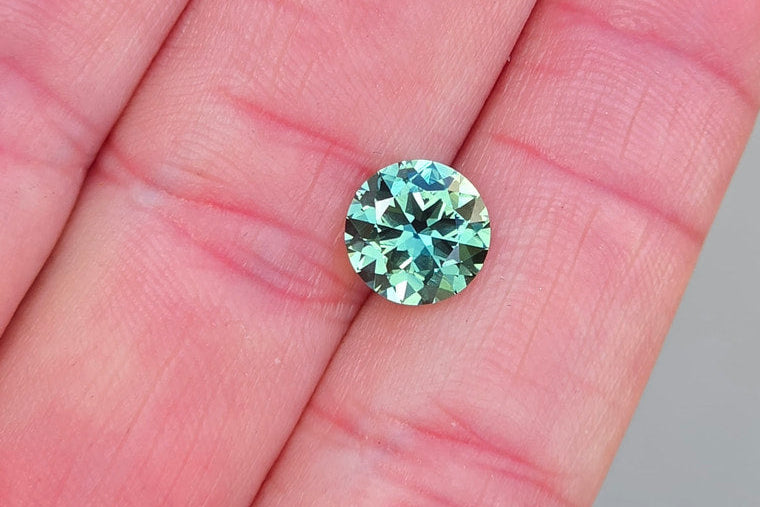 2.51ct Round Teal Parti Sapphire Available
