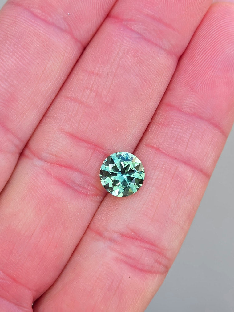 2.51ct Round Teal Parti Sapphire Available