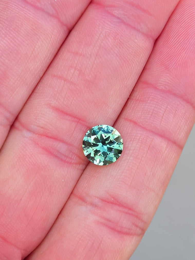 2.51ct Round Teal Parti Sapphire Available
