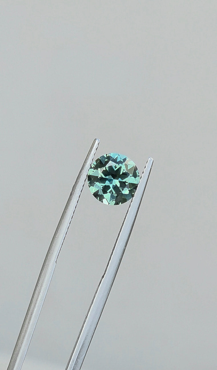 2.51ct Round Teal Parti Sapphire Available