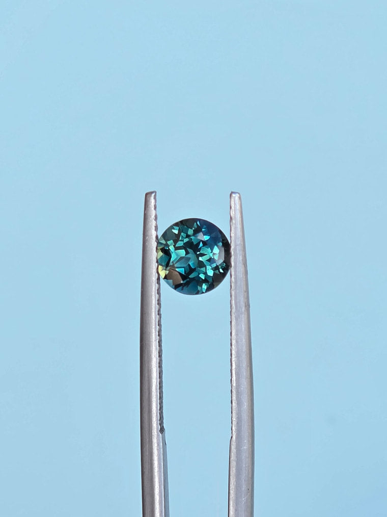 1.21ct Round Teal Sapphire