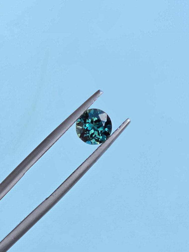 1.21ct Round Teal Sapphire