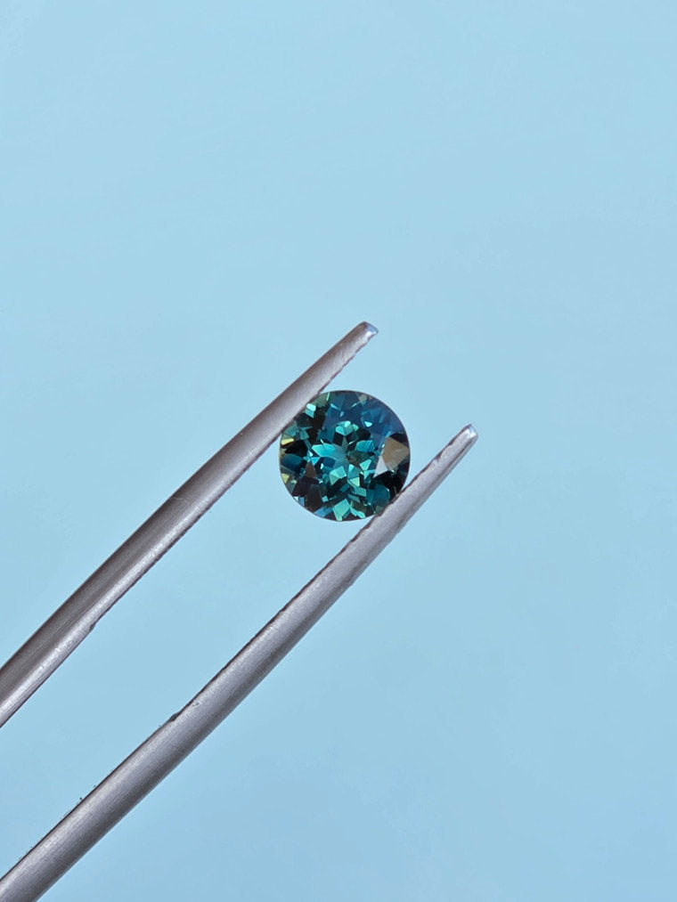 1.21ct Round Teal Sapphire