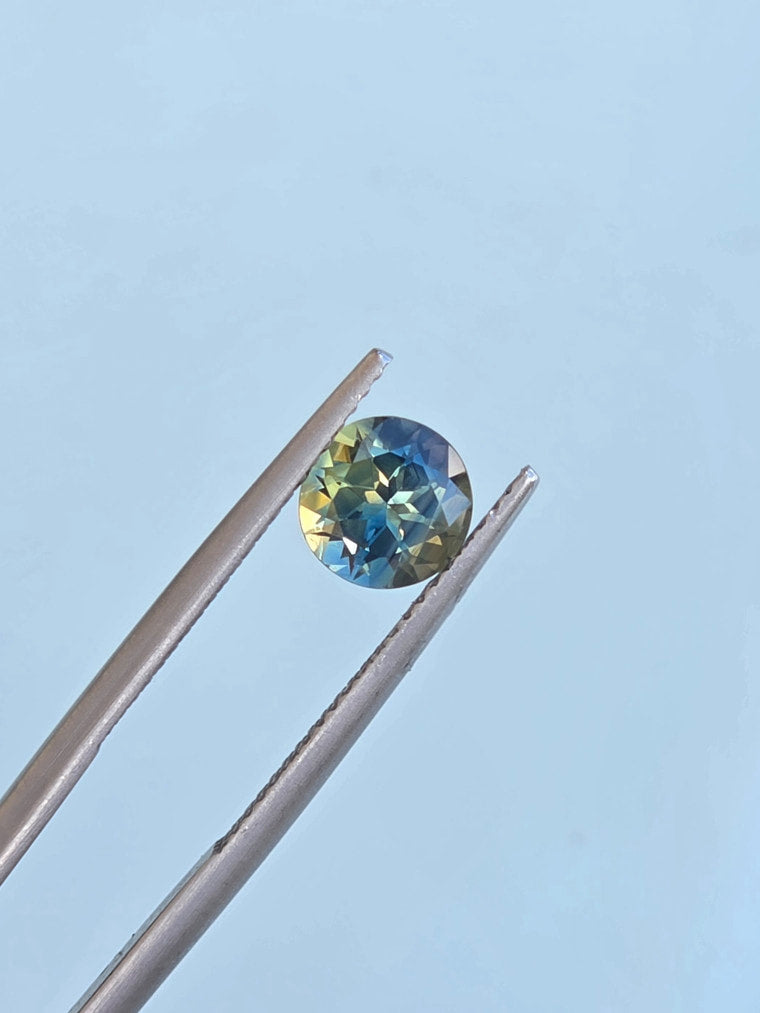 1.52ct Round Blue Parti Sapphire