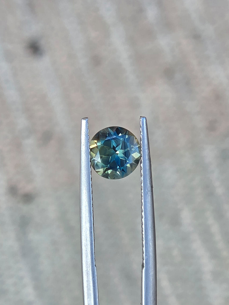 1.52ct Round Blue Parti Sapphire