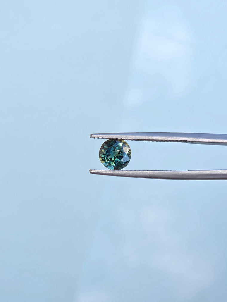1.43ct Round Teal Sapphire