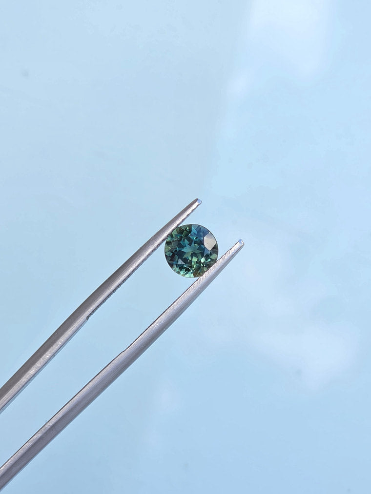 1.43ct Round Teal Sapphire