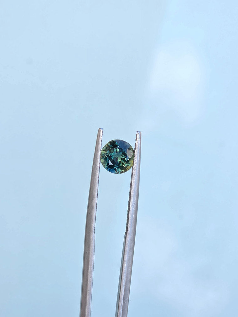 1.43ct Round Teal Sapphire