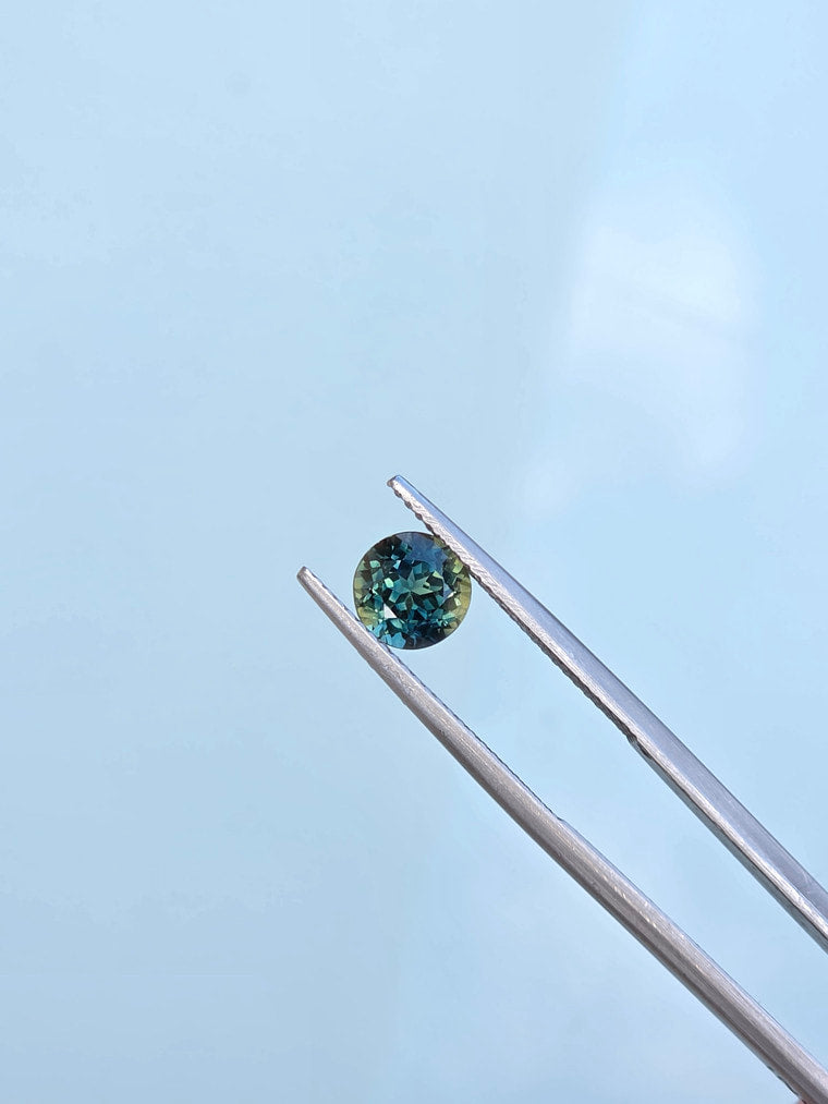 1.43ct Round Teal Sapphire
