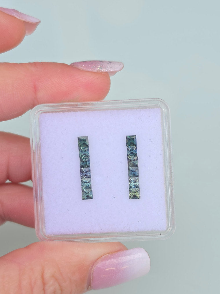 Gradual Sapphire Colour Set in Teals